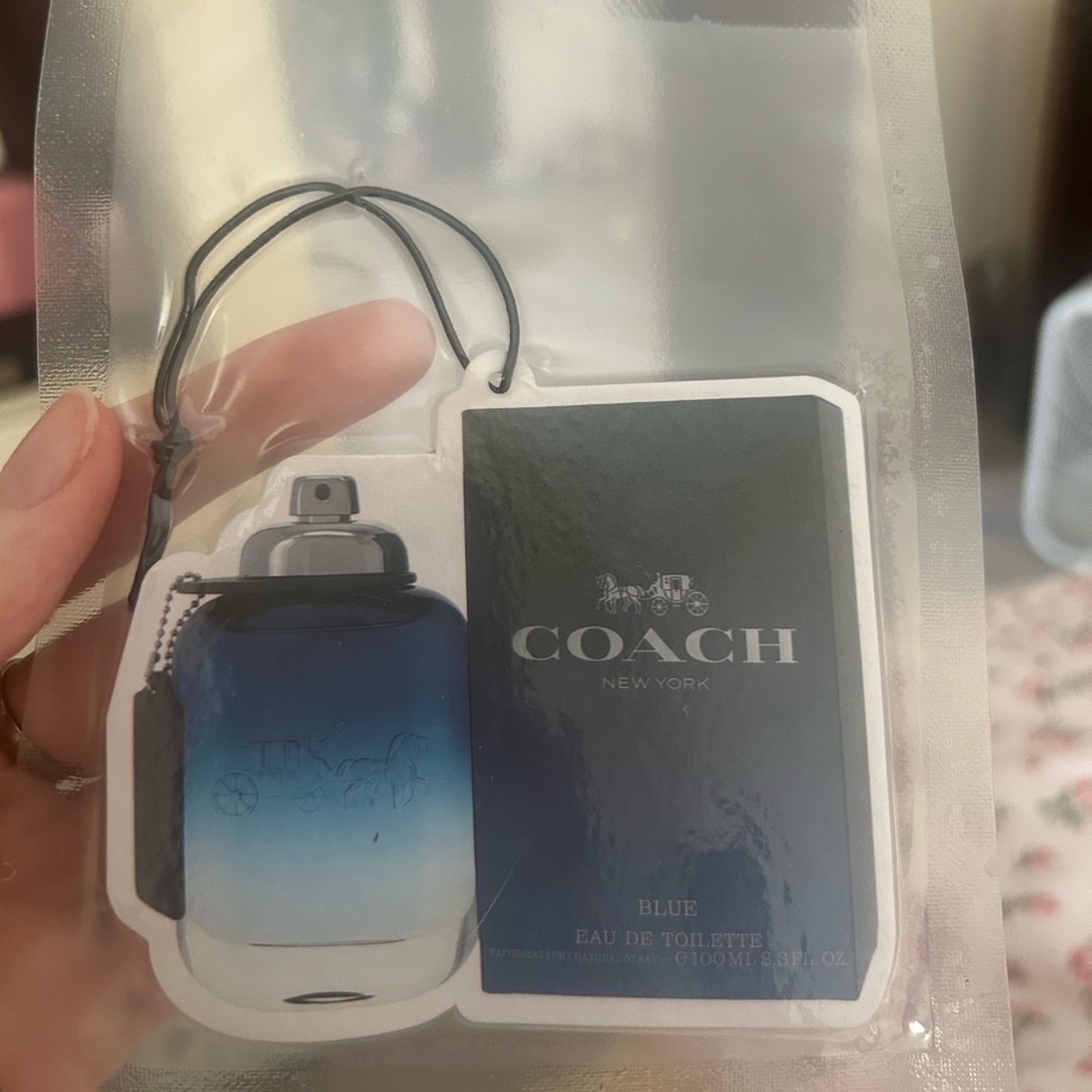 Coach for men car freshie